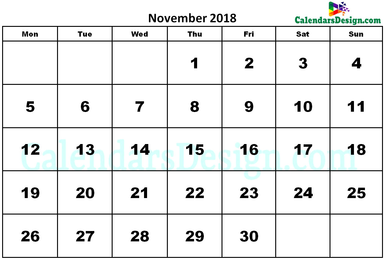 november-2018-calendar-word