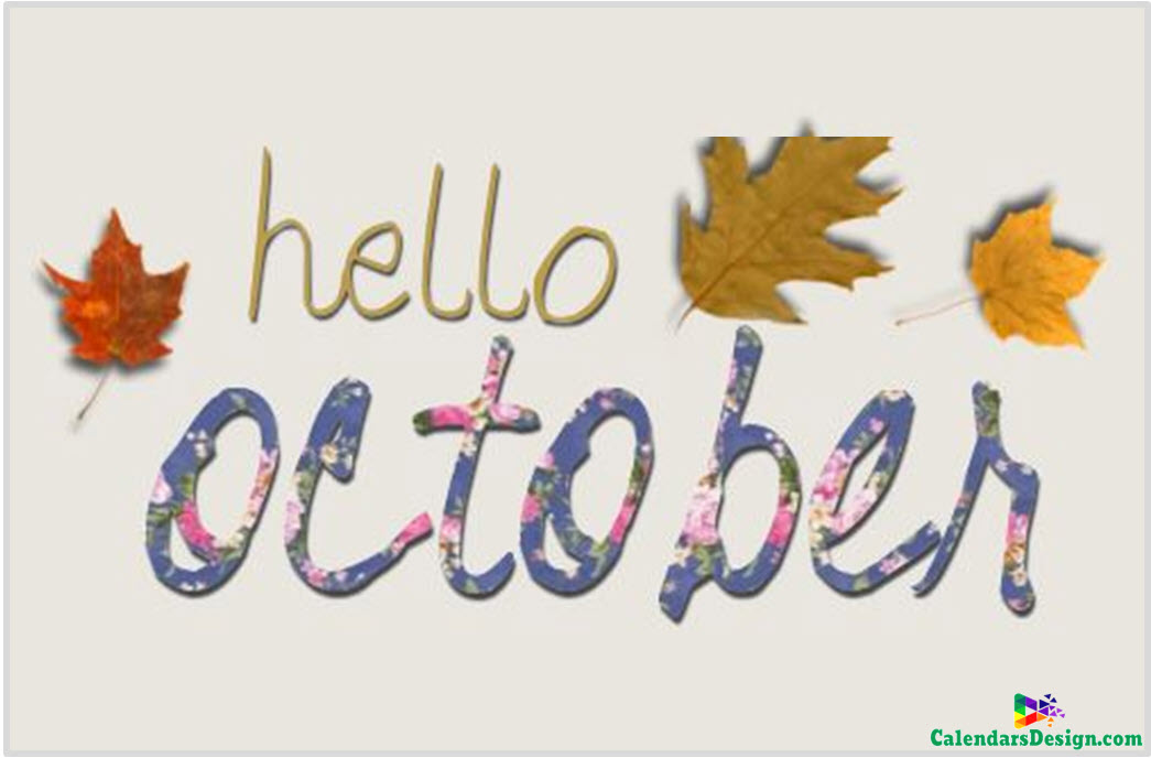Hello October Clip Art