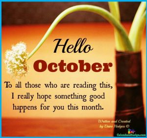 Hello October Month Quotes