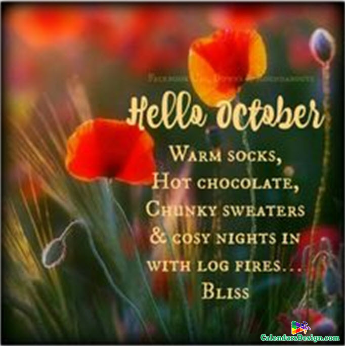 Hello October Quotes