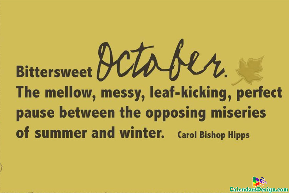 October Month Quotes