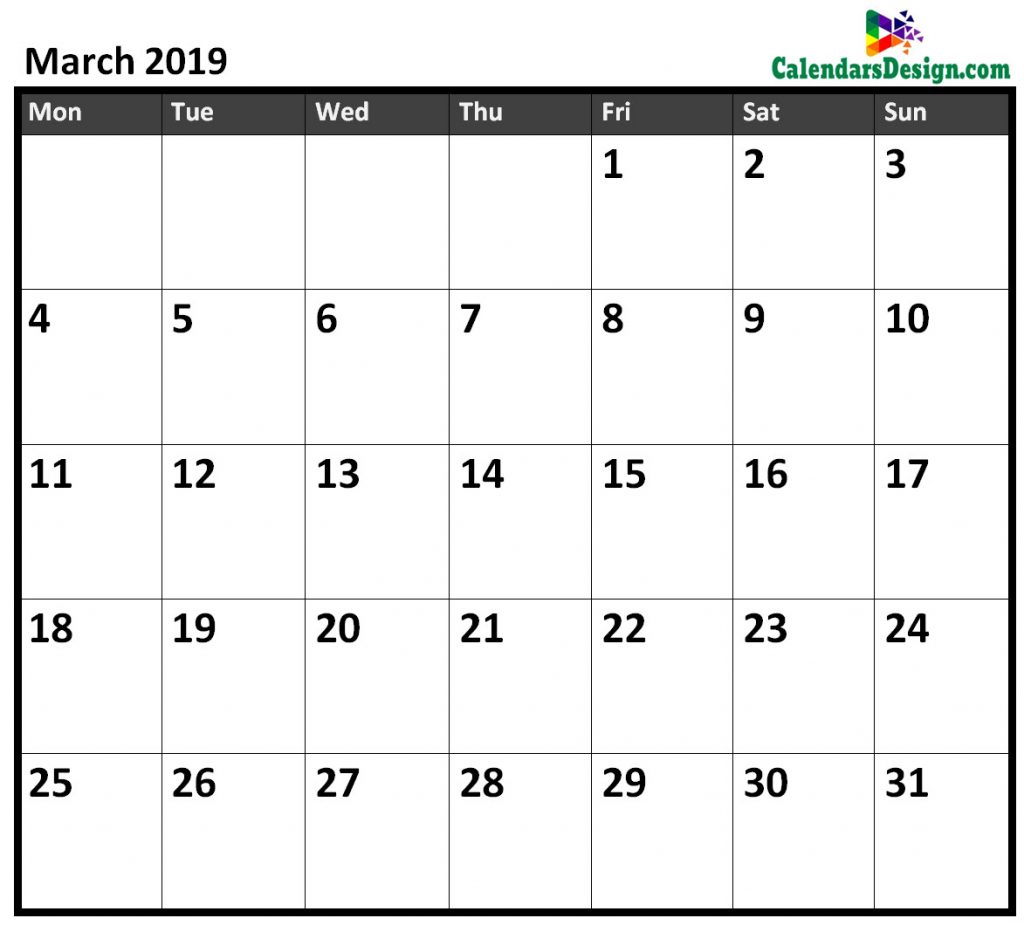 march-2019-calendar-excel