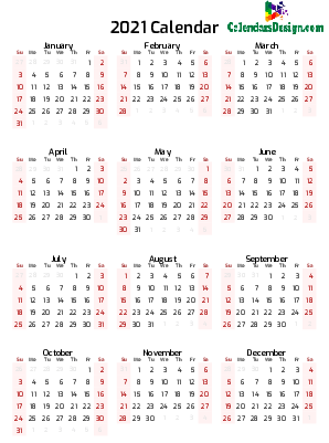 12 month calendar one page printable