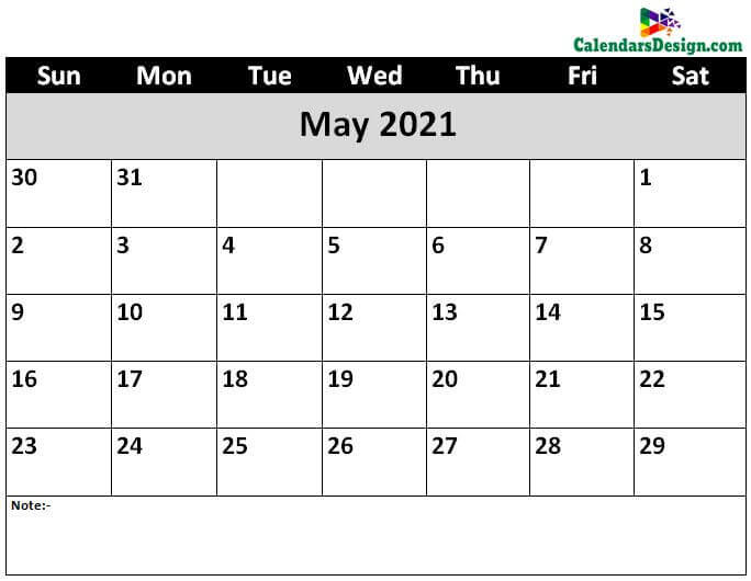 May 2021 calendar png