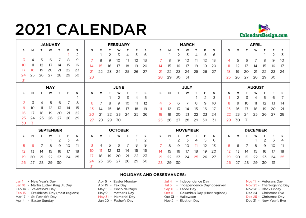 free 12 month calendar templates