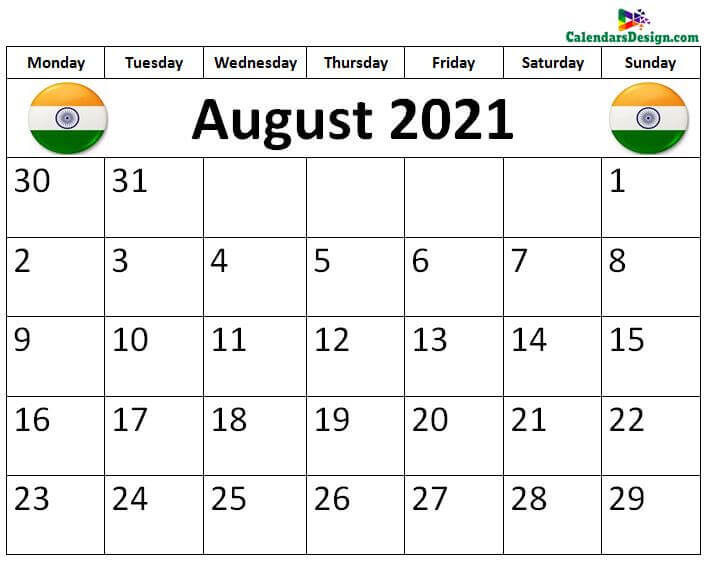 August 2021 Calendar Panchang