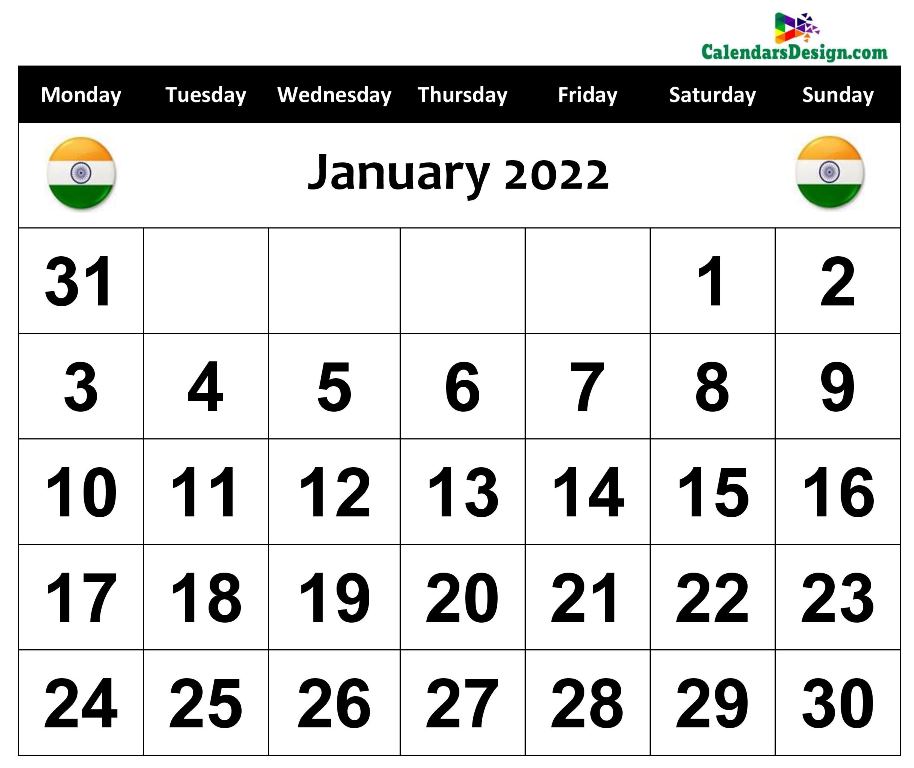 January 2022 Calendar Panchang