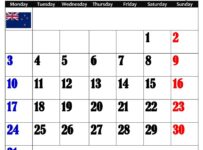 January 2022 New zealand Calendar