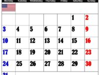 January 2022 USA Calendar