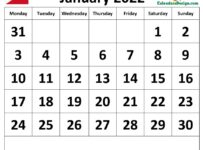 January Calendar 2022 Philippines with Holidays