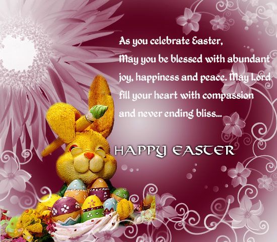 Happy Easter Greeting Messages with Card 2022