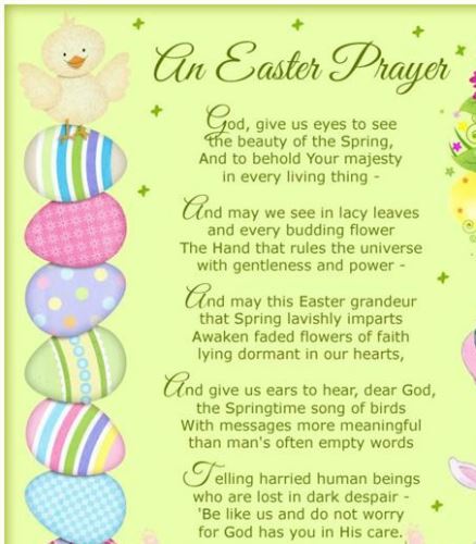 Happy Easter Prayer Poems 2022