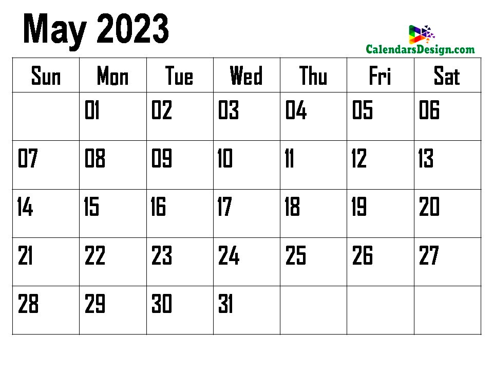 Calendar May 2023