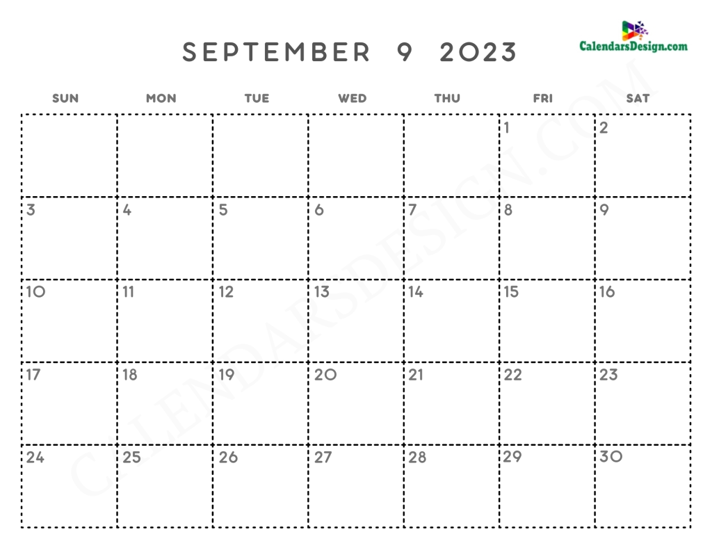 September 2023 calendar img