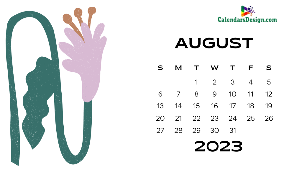 August 2023 Wall Calendar