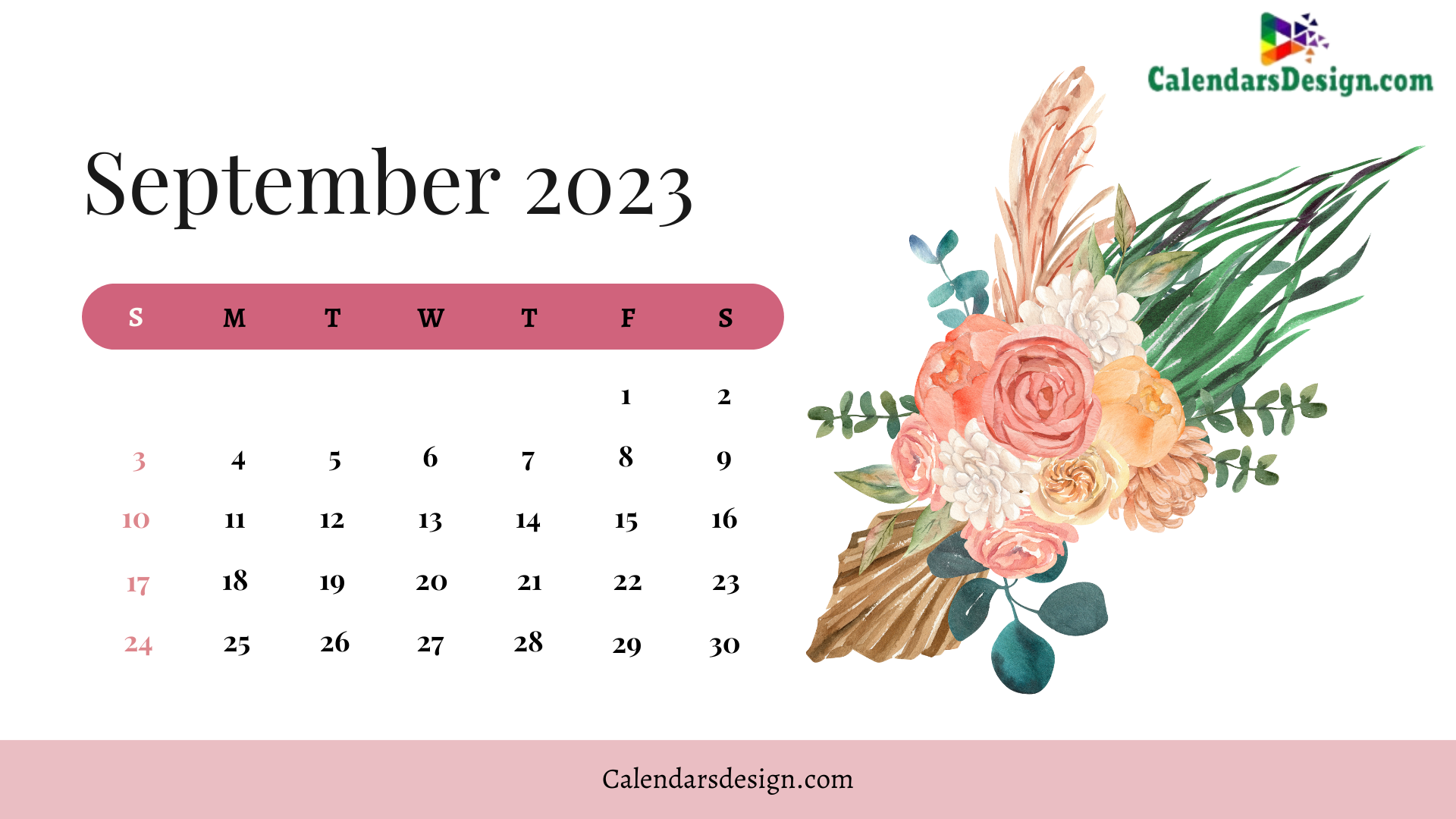 Cute Calendar for September 2023