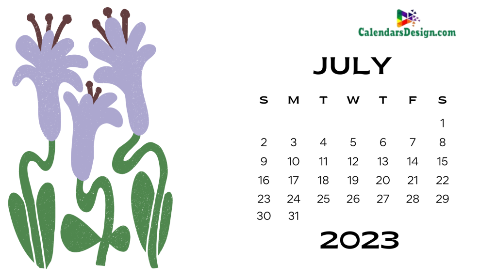 July 2023 Wall Calendar