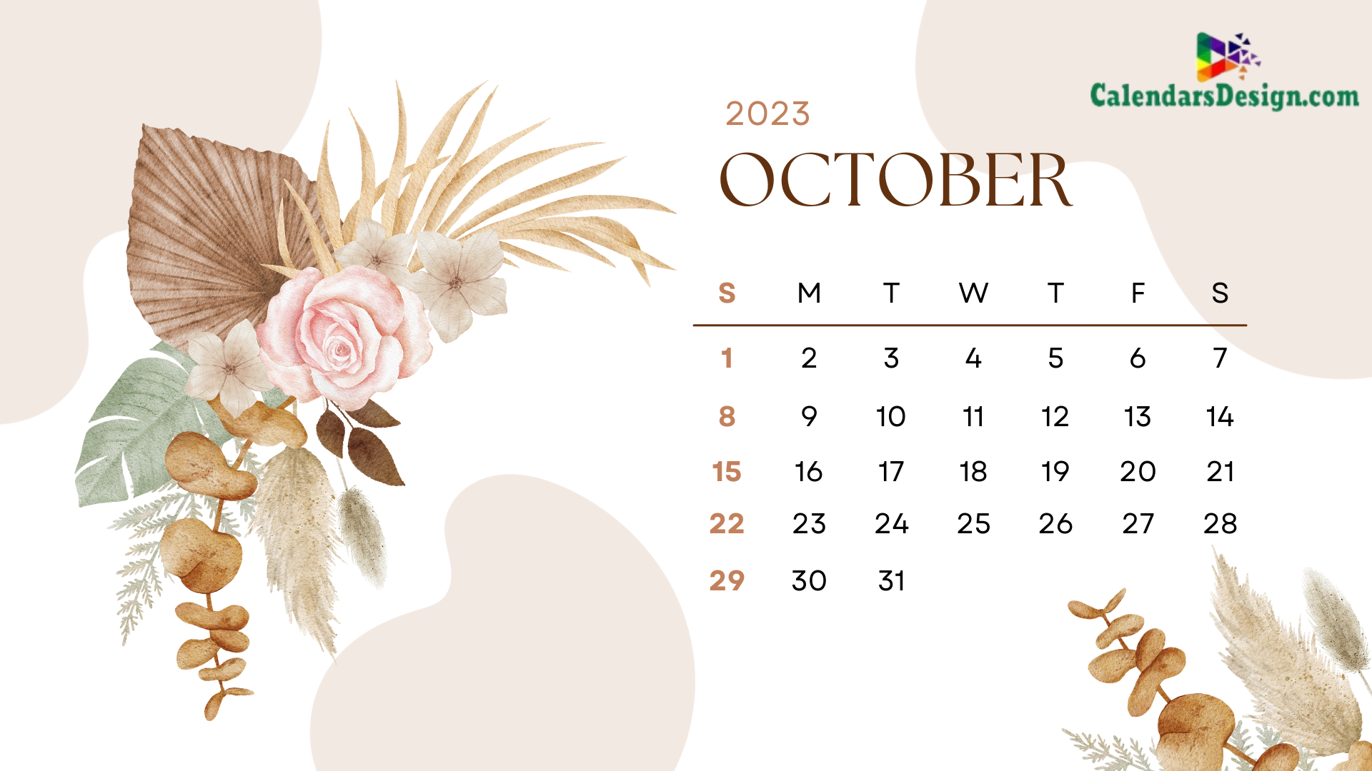 Latest October 2023 Wall Calendar